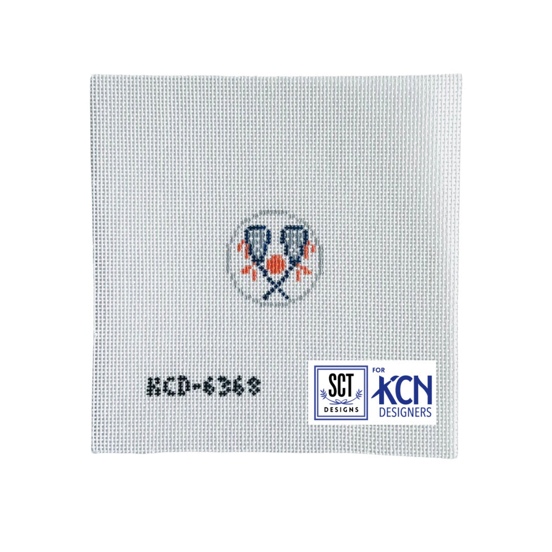 Lacrosse Key Fob Insert Canvas - KC Needlepoint