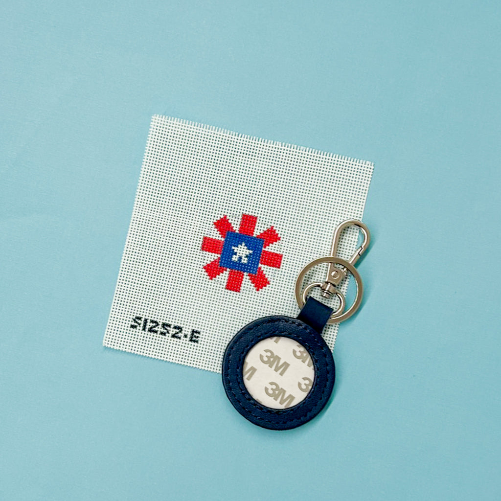 Red, White and Blue Key Fob Kit - KC Needlepoint