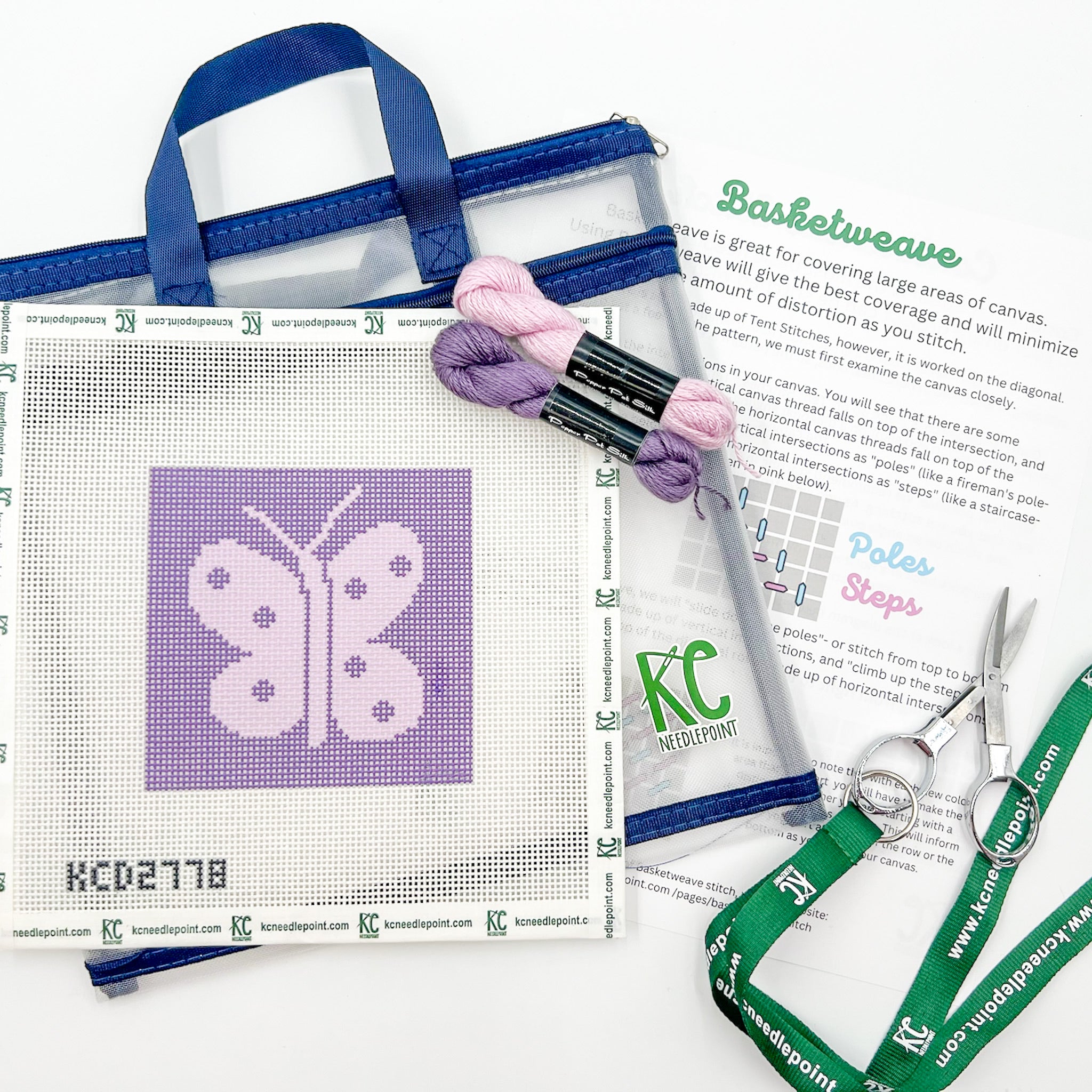 The Beginner Butterfly Kit - KC Needlepoint