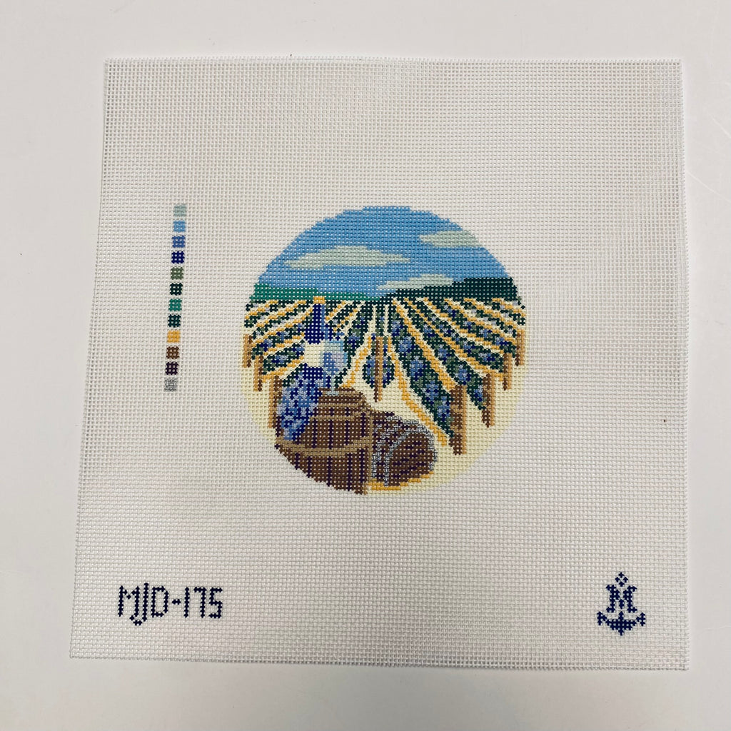 Weekend at the Winery Canvas - KC Needlepoint