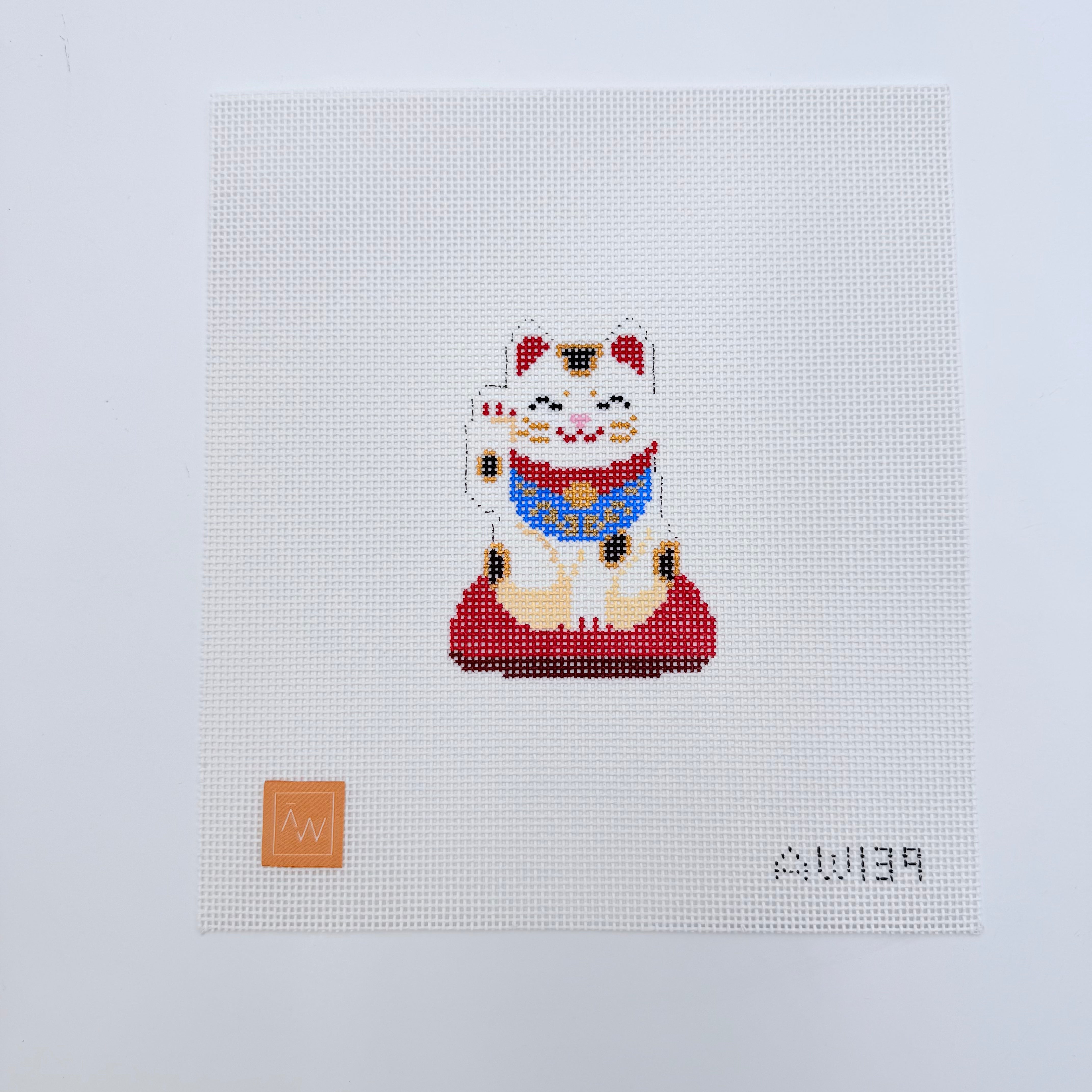 Lucky Cat Canvas - KC Needlepoint