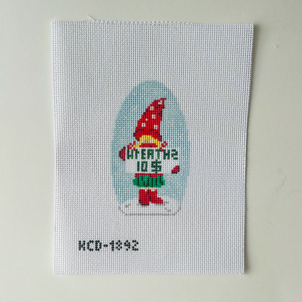 Gertrude the Gnome Canvas - KC Needlepoint