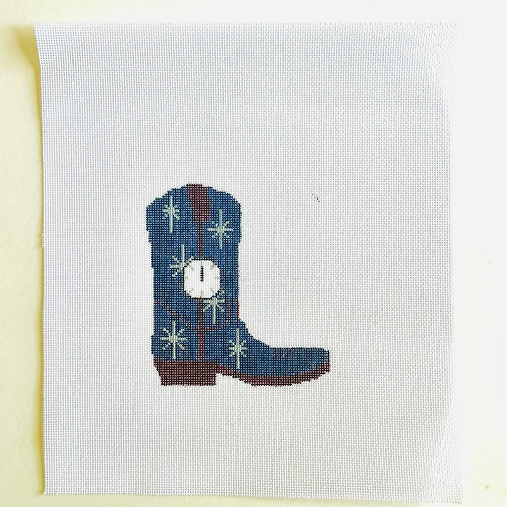 Midnights Cowboy Boot Canvas - KC Needlepoint