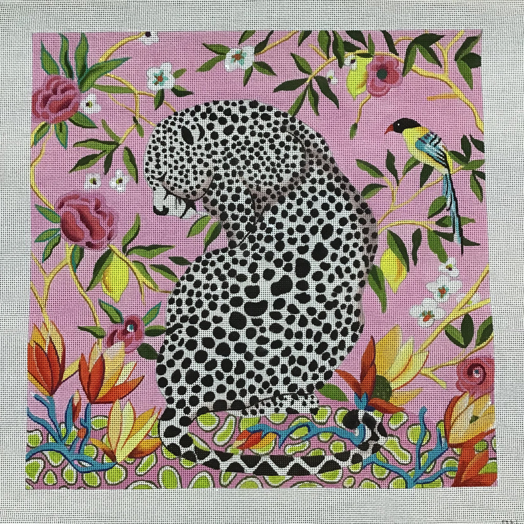 Ocelot Leopard Canvas - KC Needlepoint