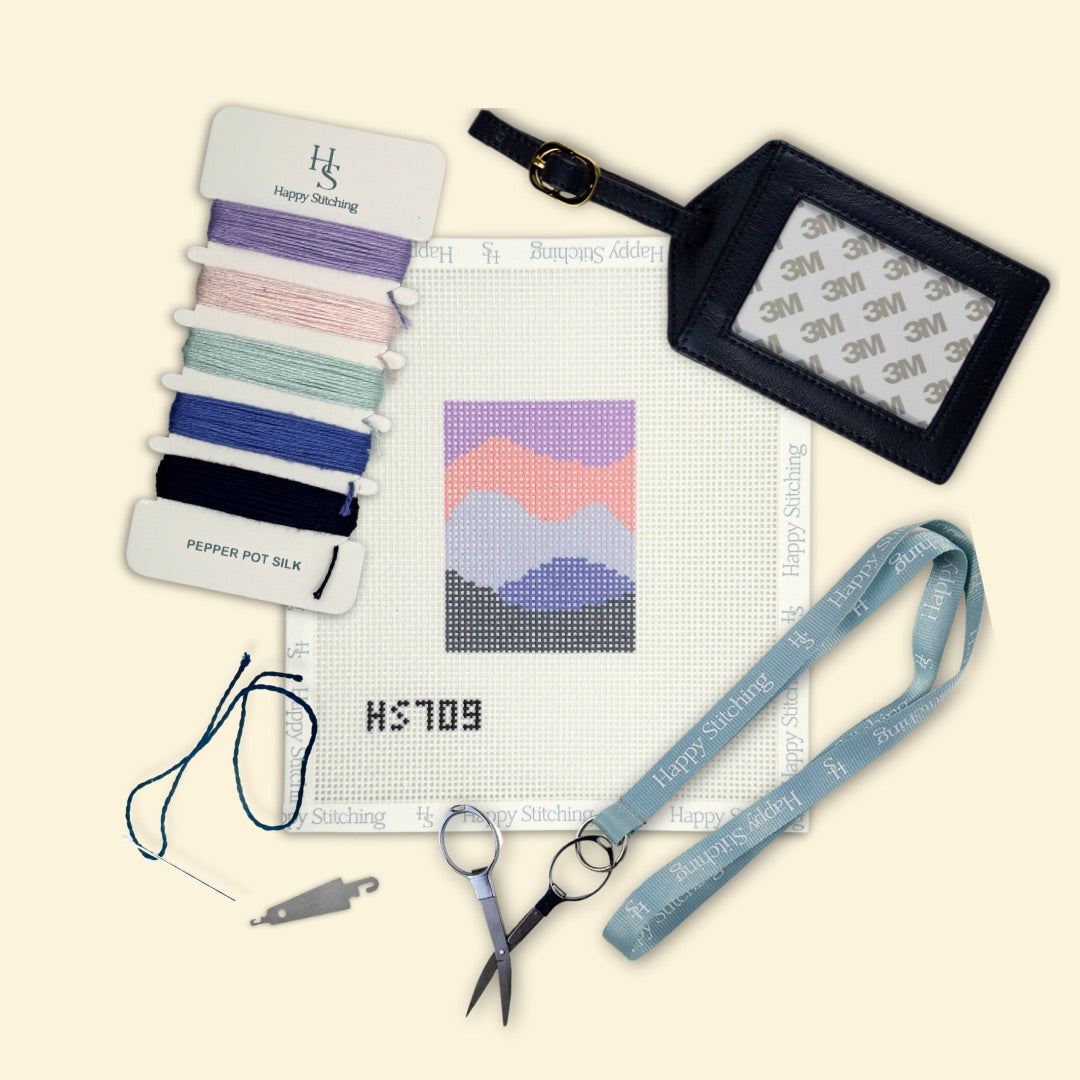 Call of the Mountains Bag/Luggage Tag Kit - KC Needlepoint