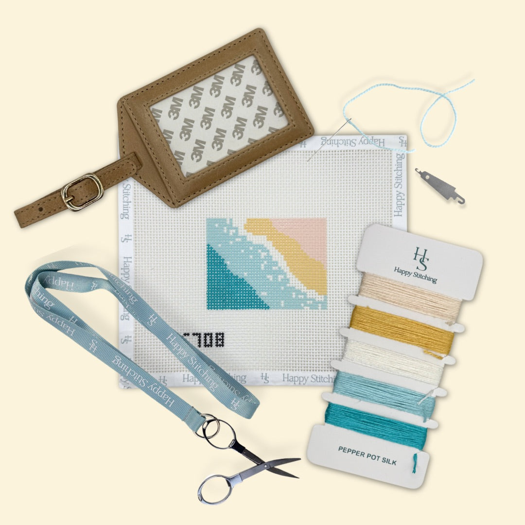 Shore Thing Bag/Luggage Tag Kit - KC Needlepoint