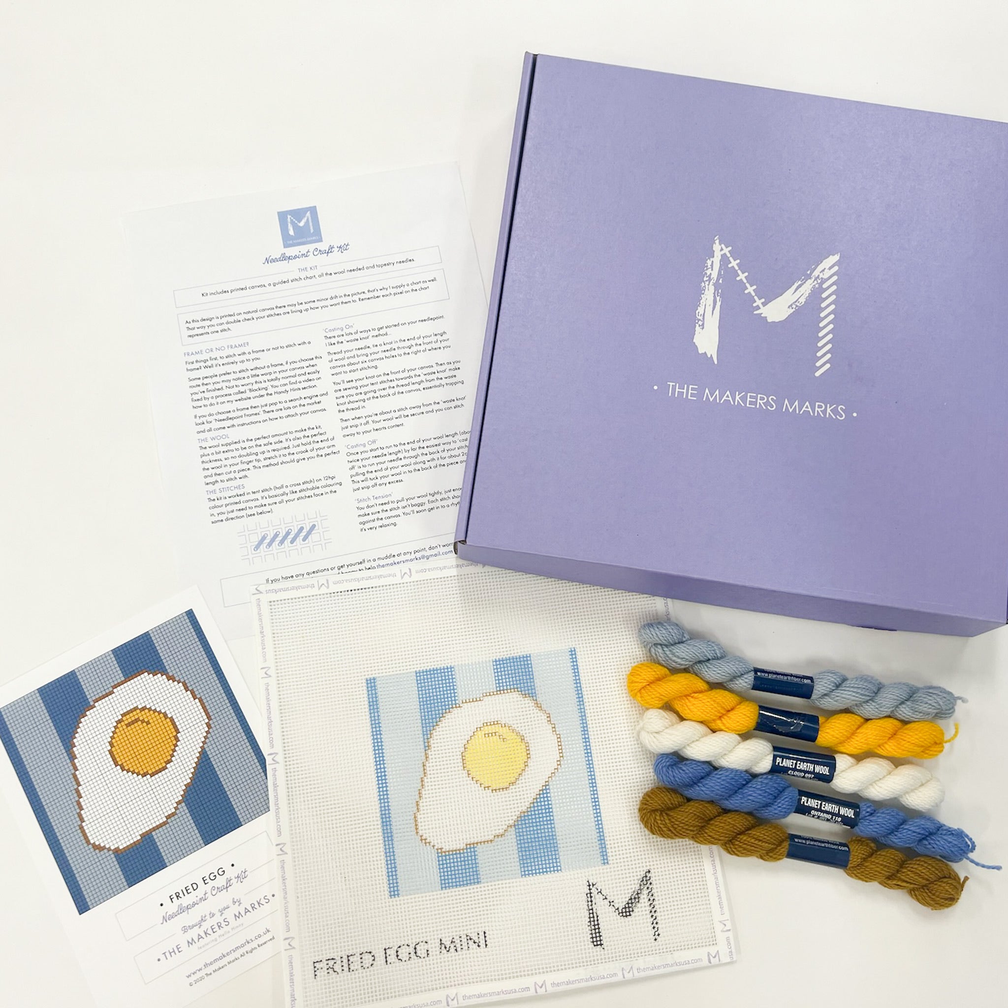 Fried Egg - KC Needlepoint