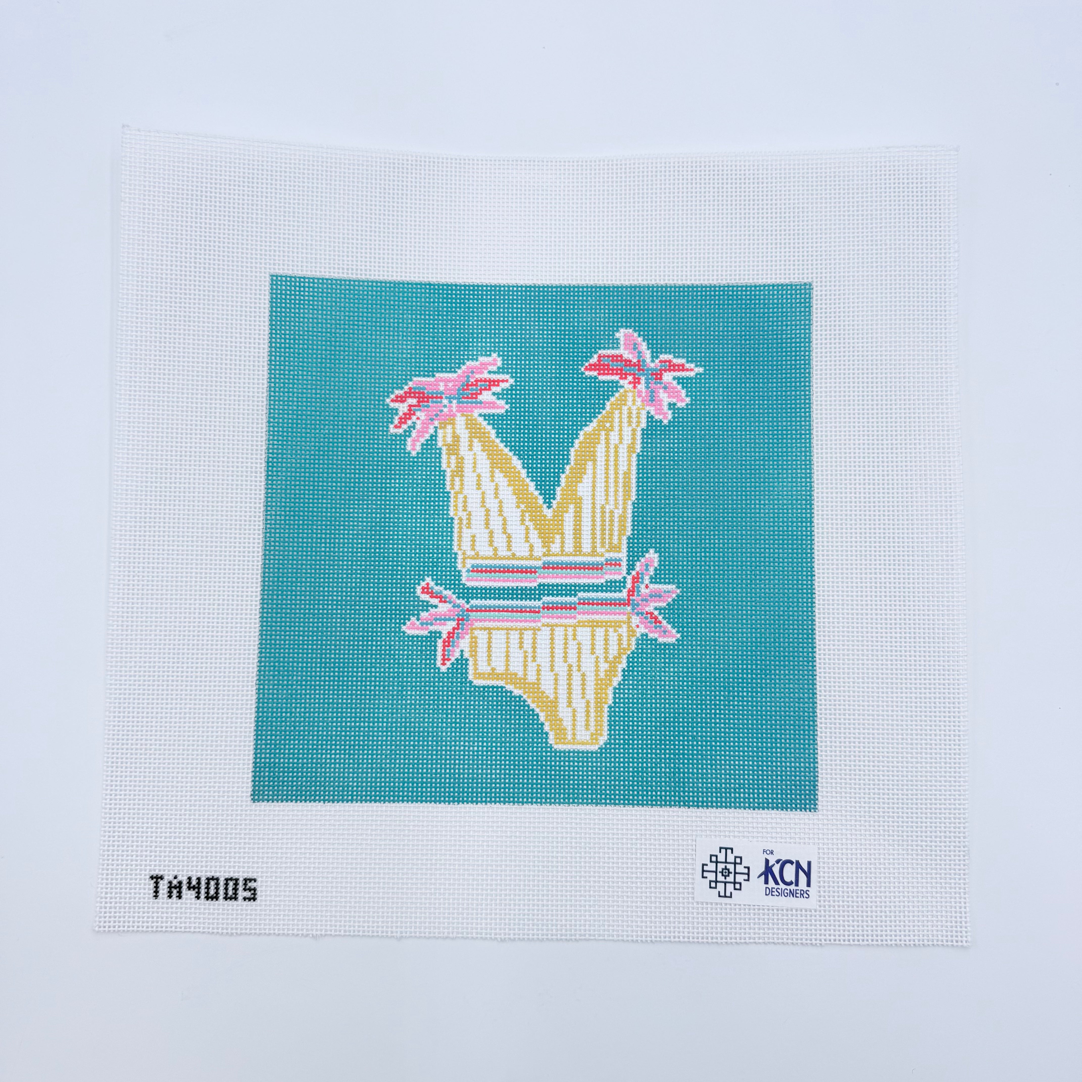 Yellow Bikini Canvas - KC Needlepoint