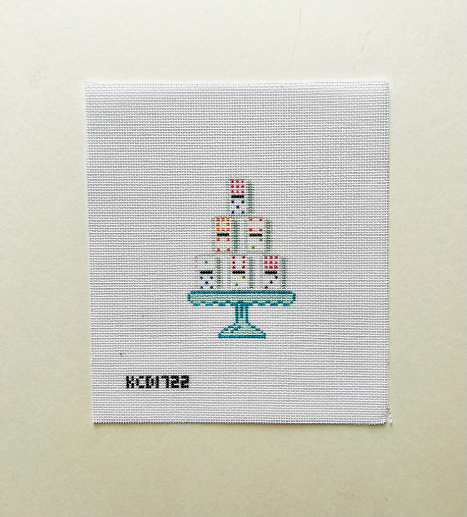 Tipsy Tower Darling Dominoes Canvas - KC Needlepoint
