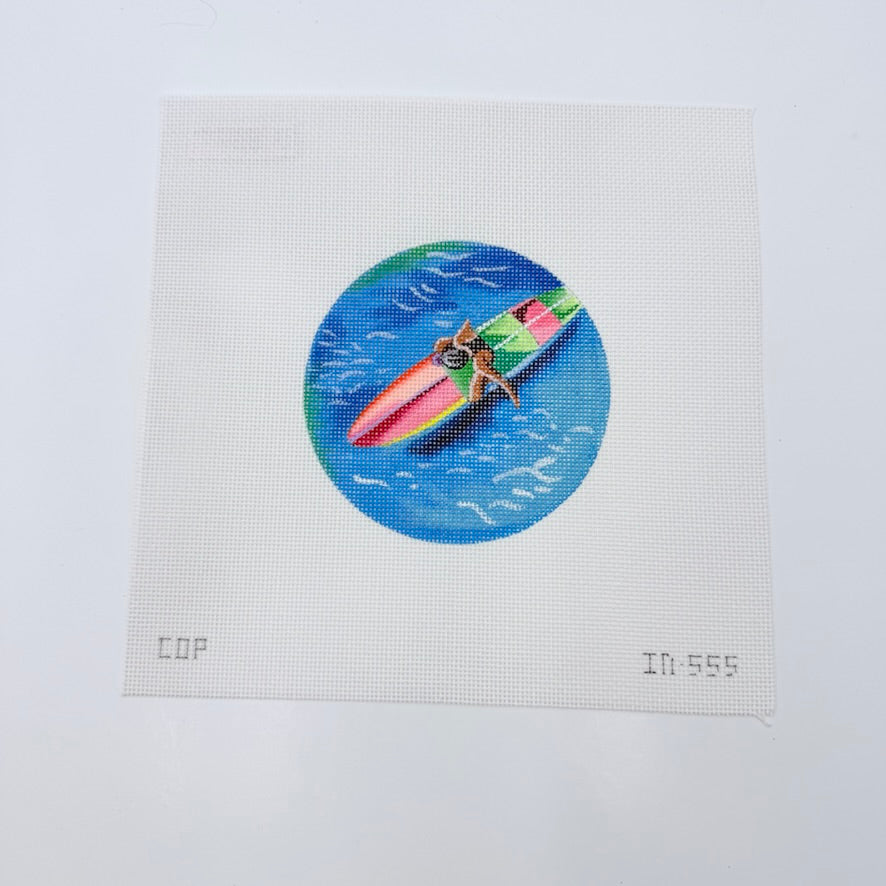 Paddle Boarder Canvas - KC Needlepoint