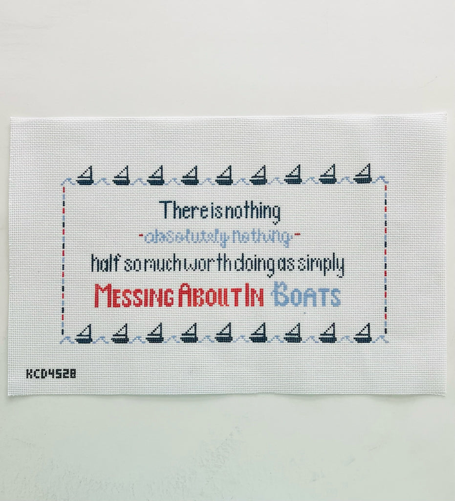Messing About in Boats Canvas - KC Needlepoint