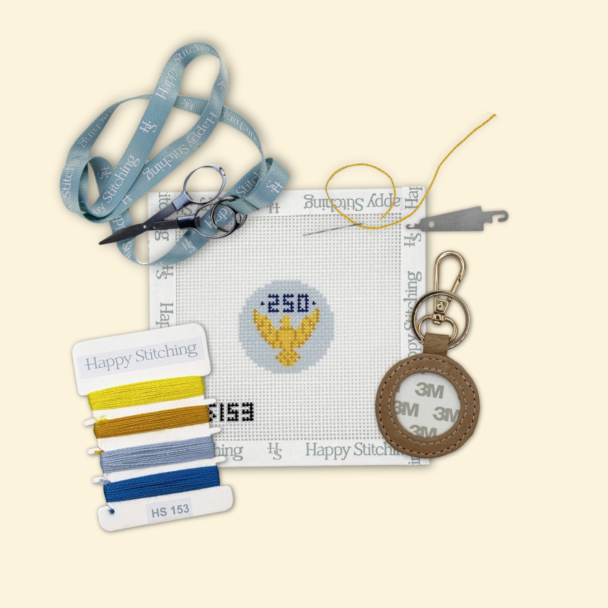 Eagle Bag Tag/Key Fob Kit - KC Needlepoint