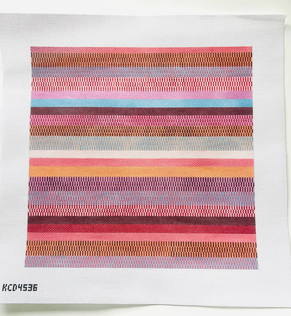 Fall Stripes Pillow - KC Needlepoint