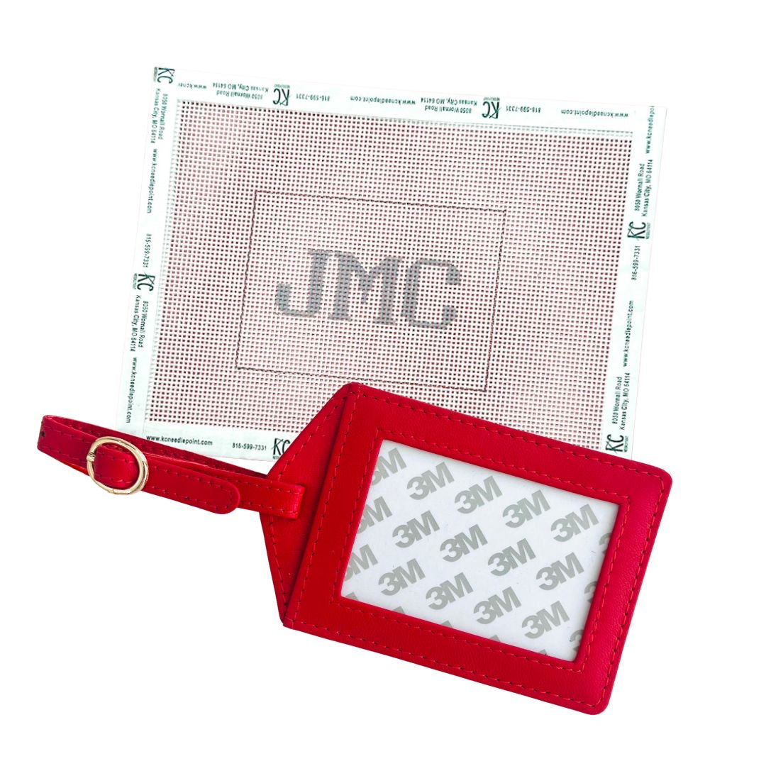 Monogram Luggage Tag Kit - KC Needlepoint