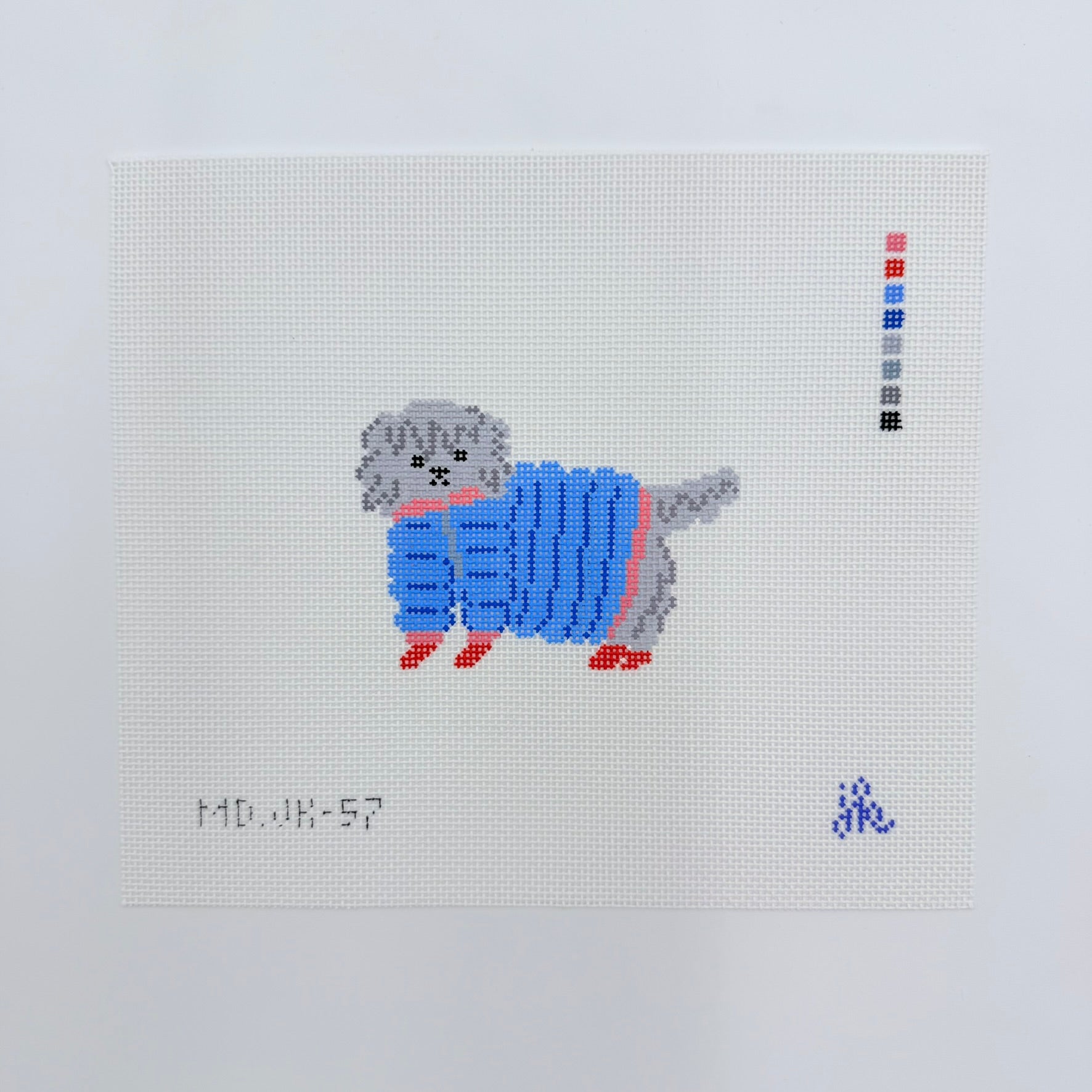 Doodle in Jacket Canvas - KC Needlepoint