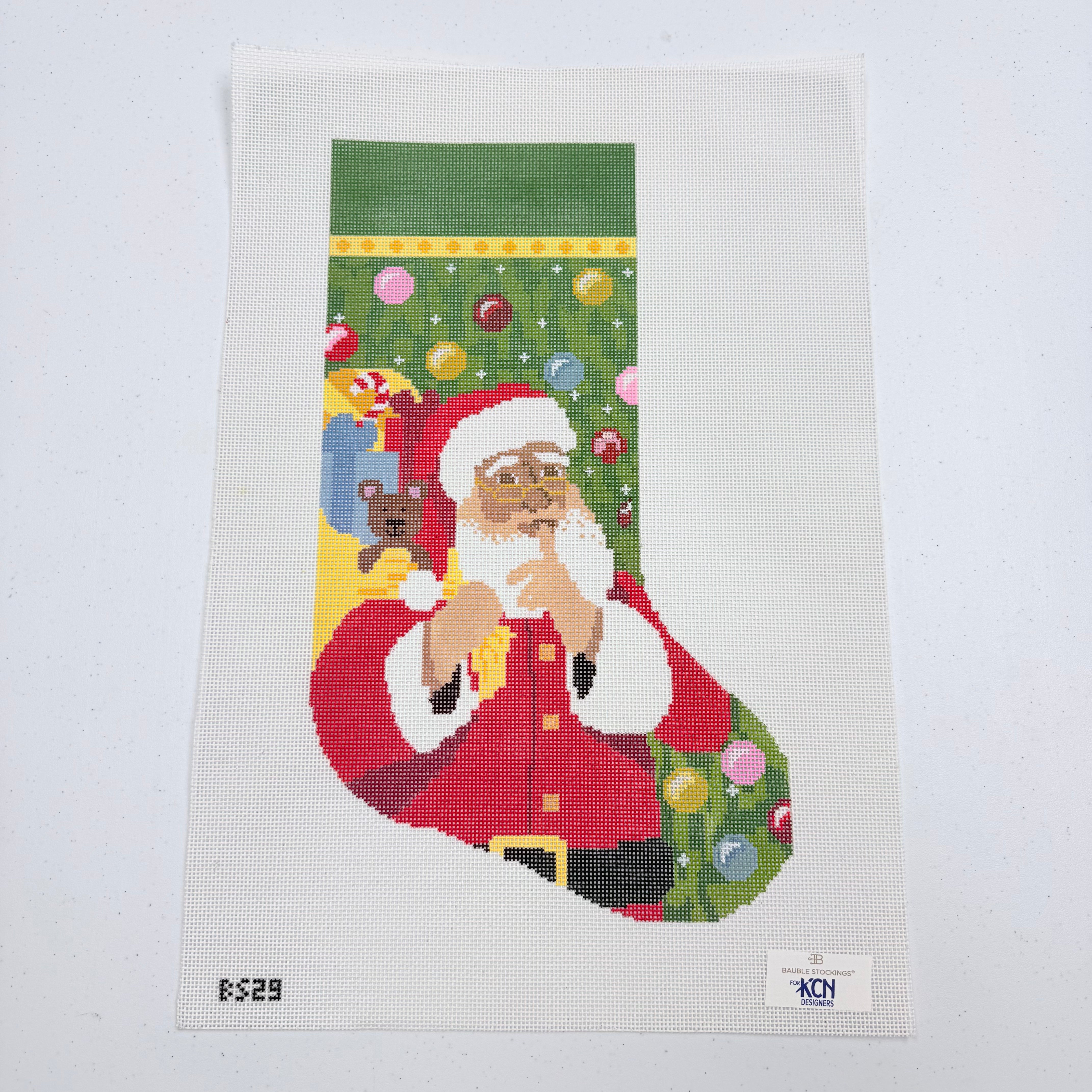 Jolly Old St. Nick Stocking Canvas - KC Needlepoint