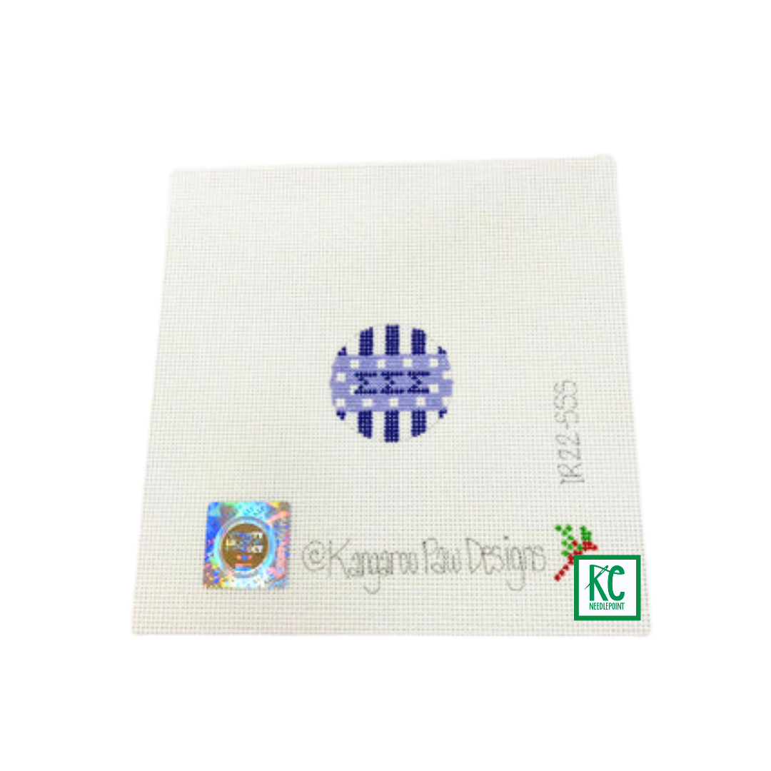 Sigma Sigma Sigma Key Fob Insert Canvas - KC Needlepoint