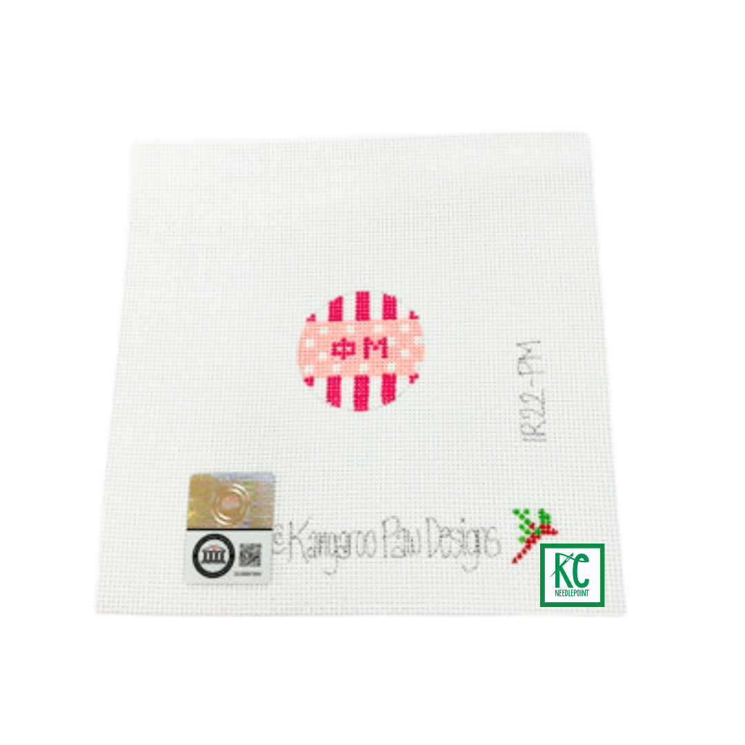 Phi Mui Key Fob Insert Canvas - KC Needlepoint