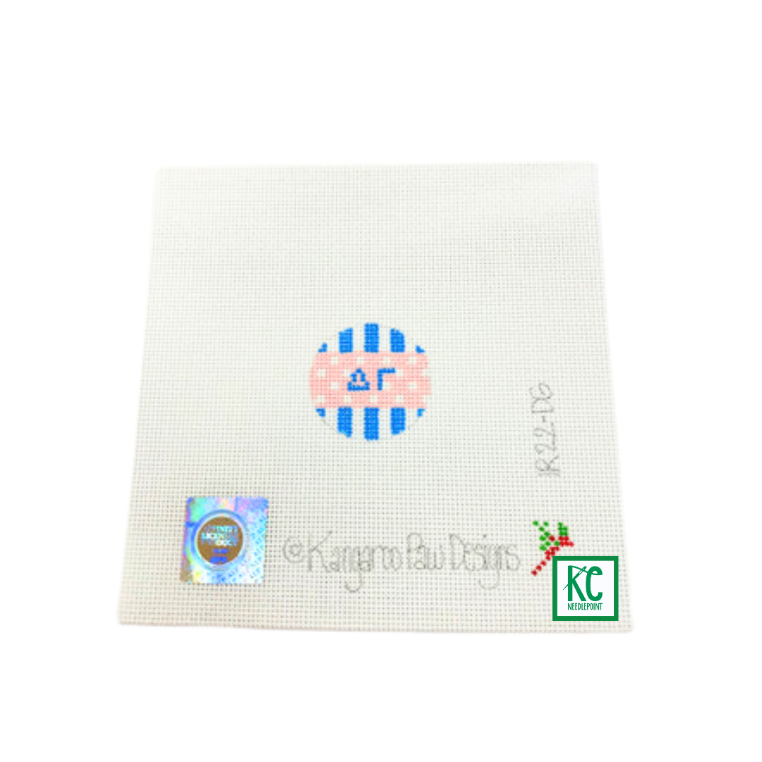 Delta Gamma Key Fob Insert Canvas - KC Needlepoint