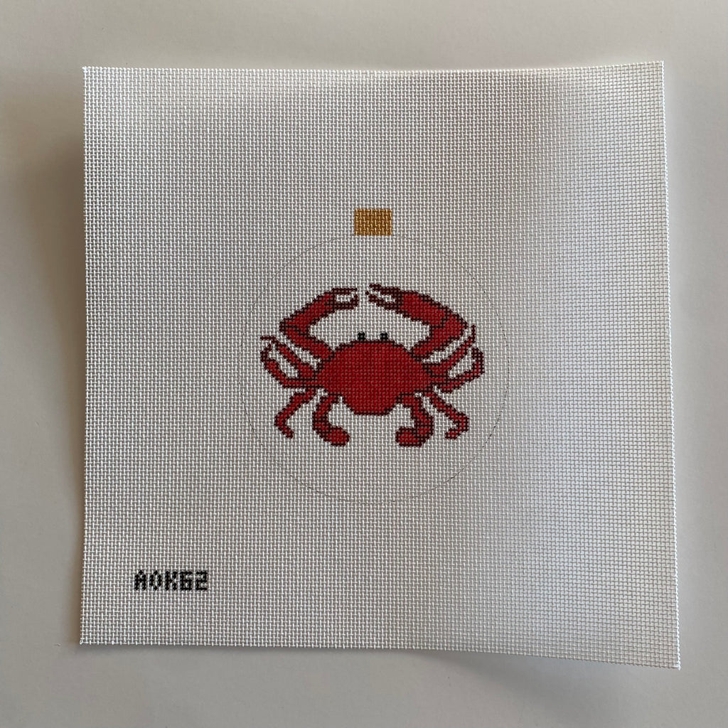 Red Crab Canvas - KC Needlepoint