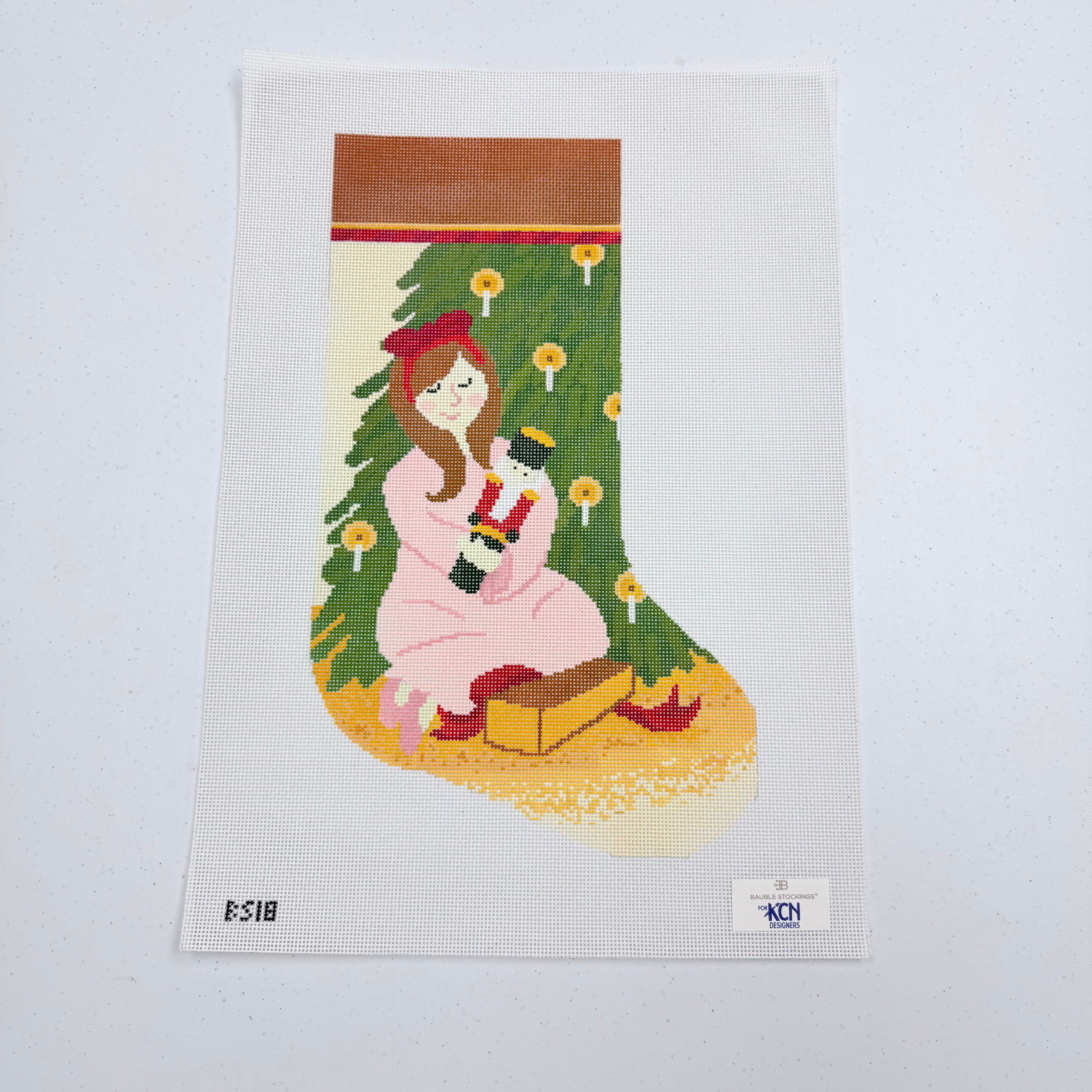Clara Stocking Canvas - KC Needlepoint