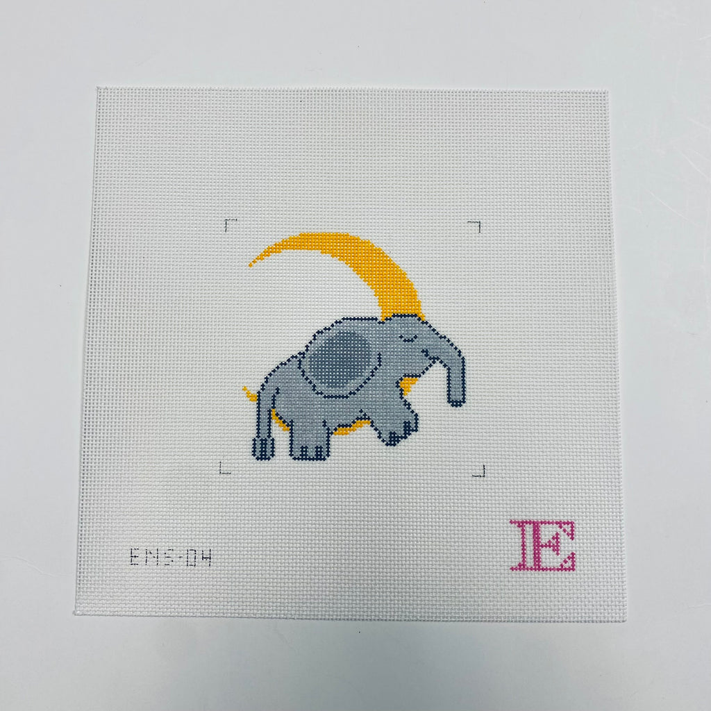 Elephant Lunar Lullaby Canvas - KC Needlepoint