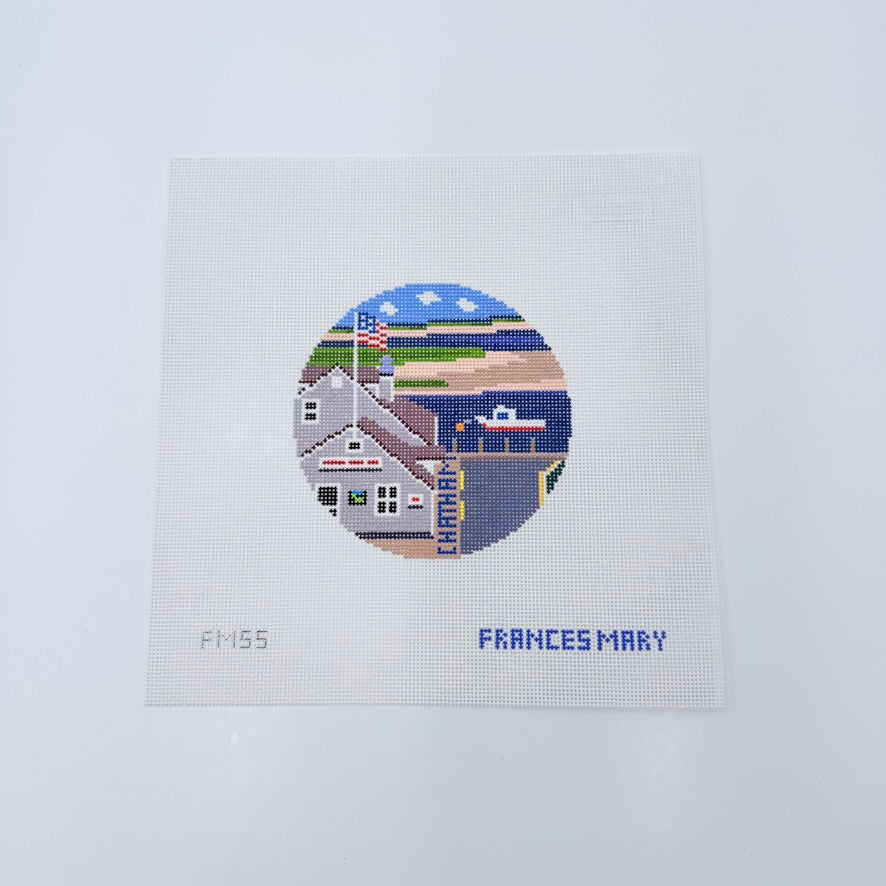 Chatham Pier Fish Market Canvas - KC Needlepoint