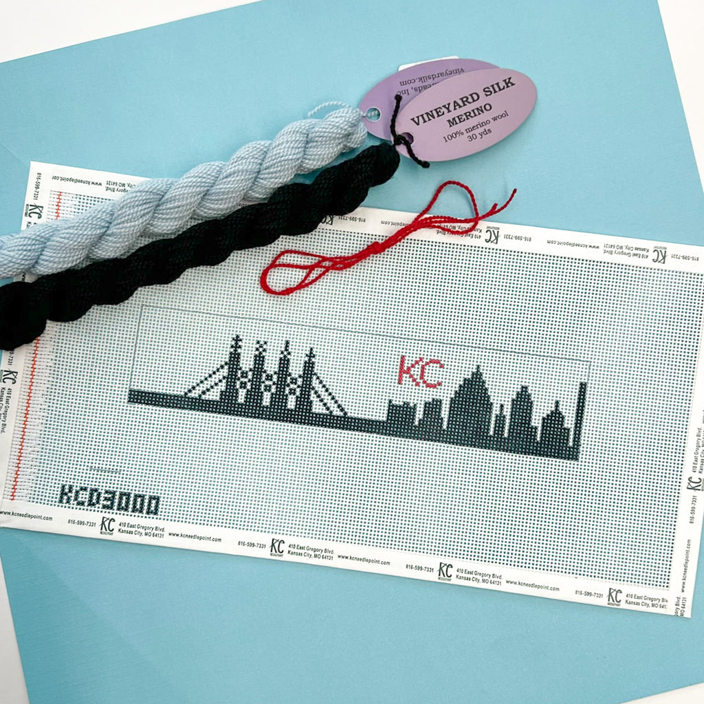 KC Skyline Key Fob Kit - KC Needlepoint