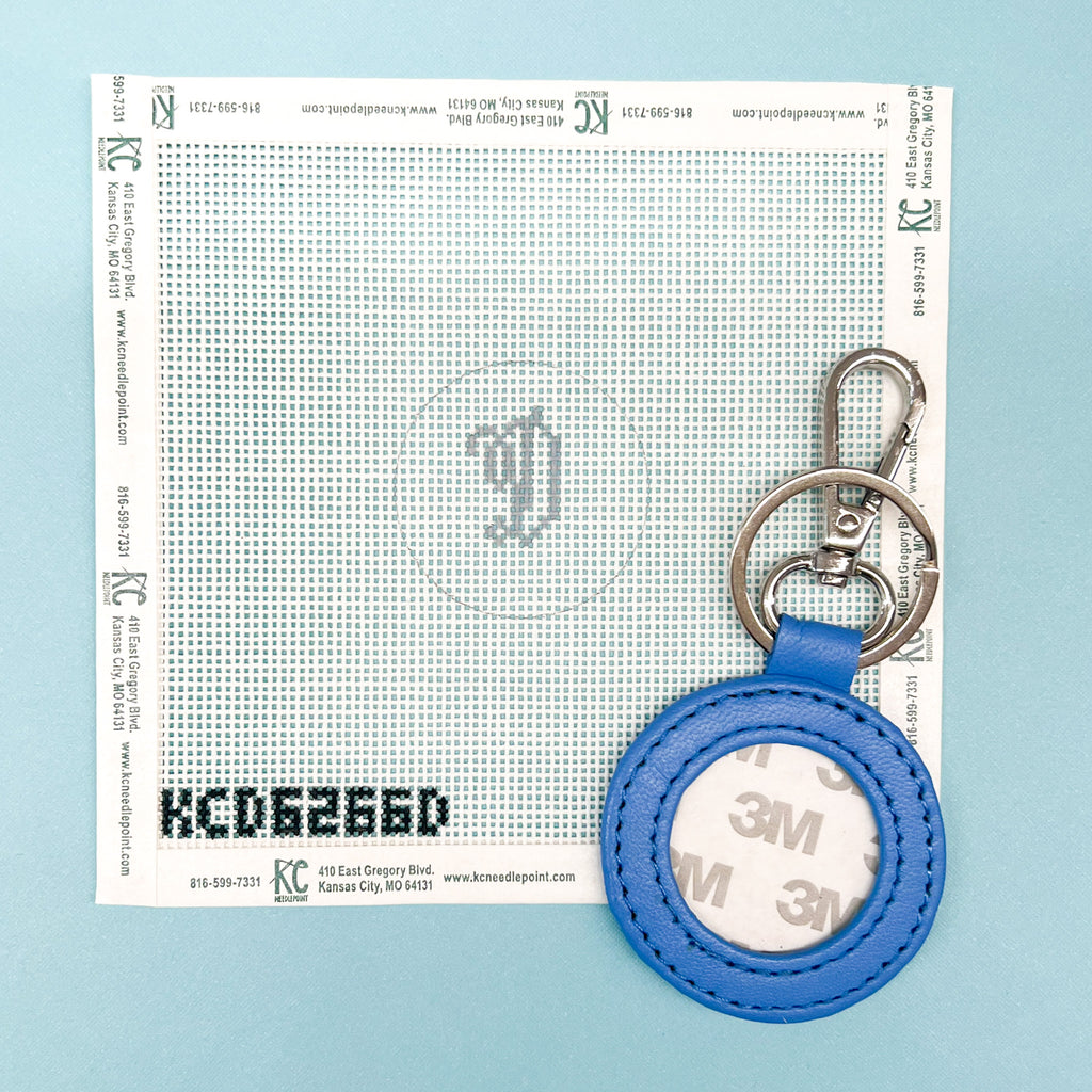 Single Letter Swell Key Fob/Bag Tag Kit - KC Needlepoint