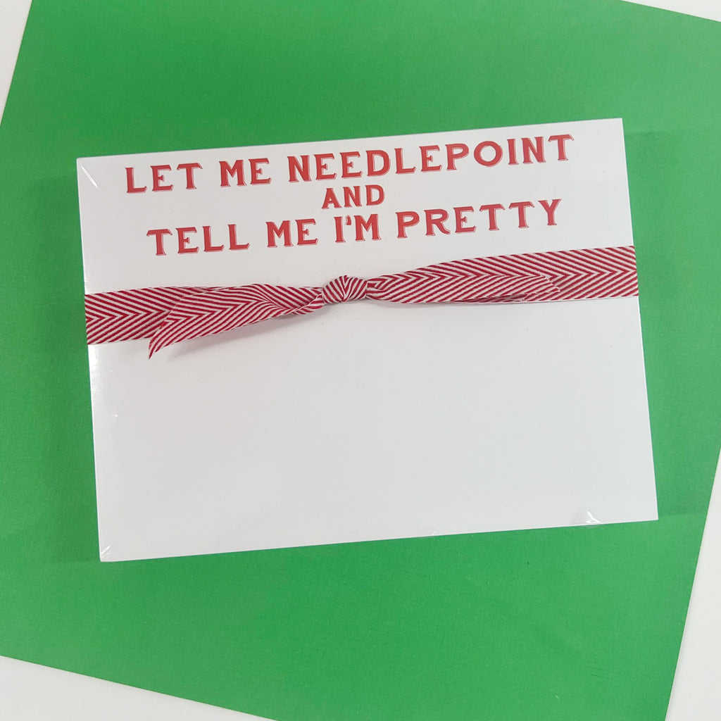 Let Me Needlepoint... Slab Notepad - KC Needlepoint