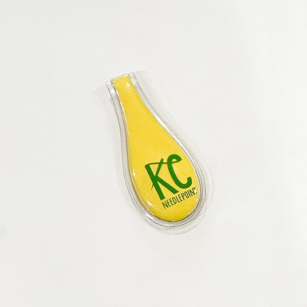 Yellow Magnetic Paper Clip - KC Needlepoint