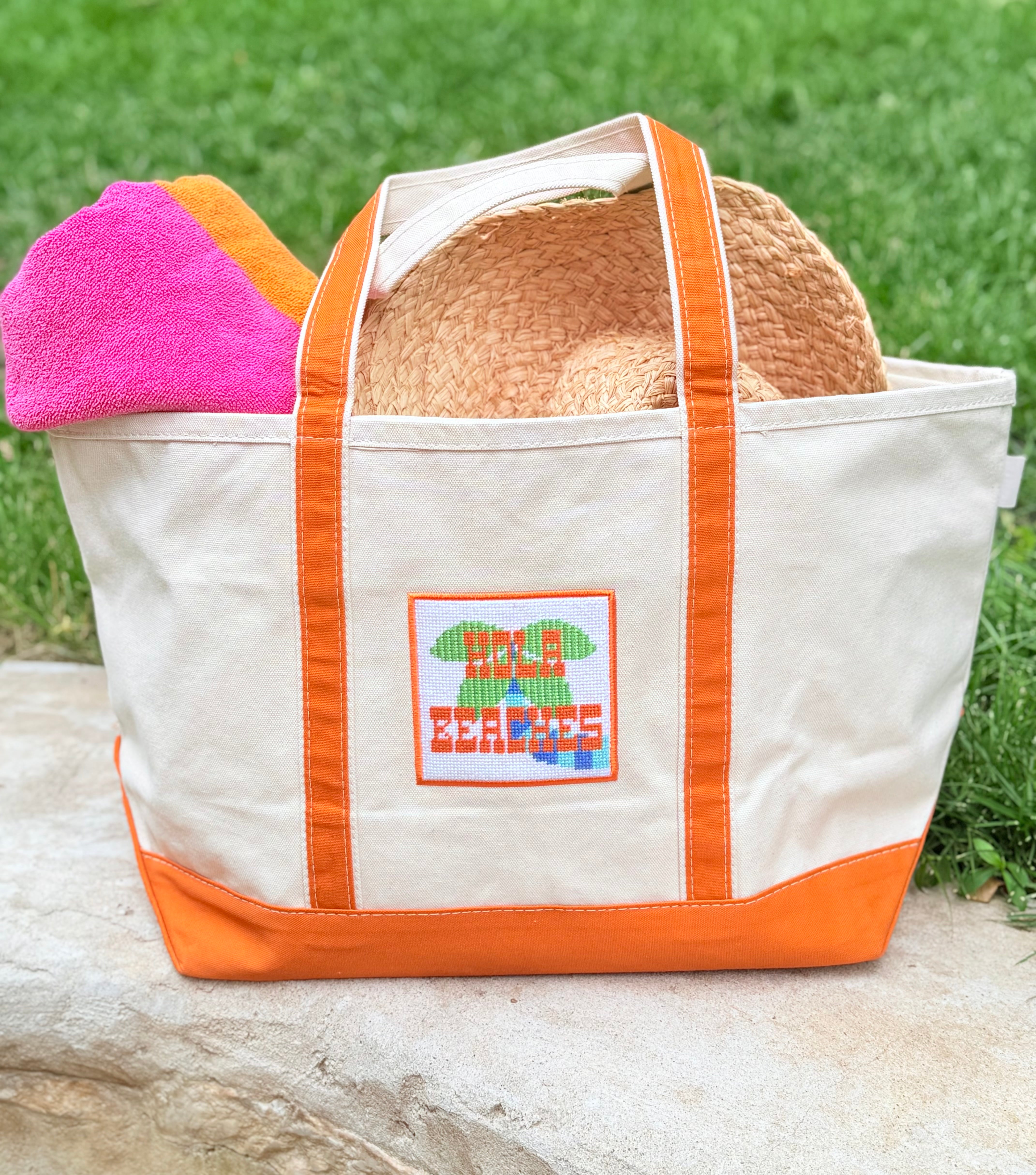 Hola Beaches Tote Bag Kit - KC Needlepoint