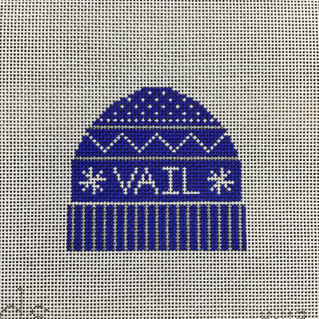 Vail Hat Needlepoint Canvas - KC Needlepoint