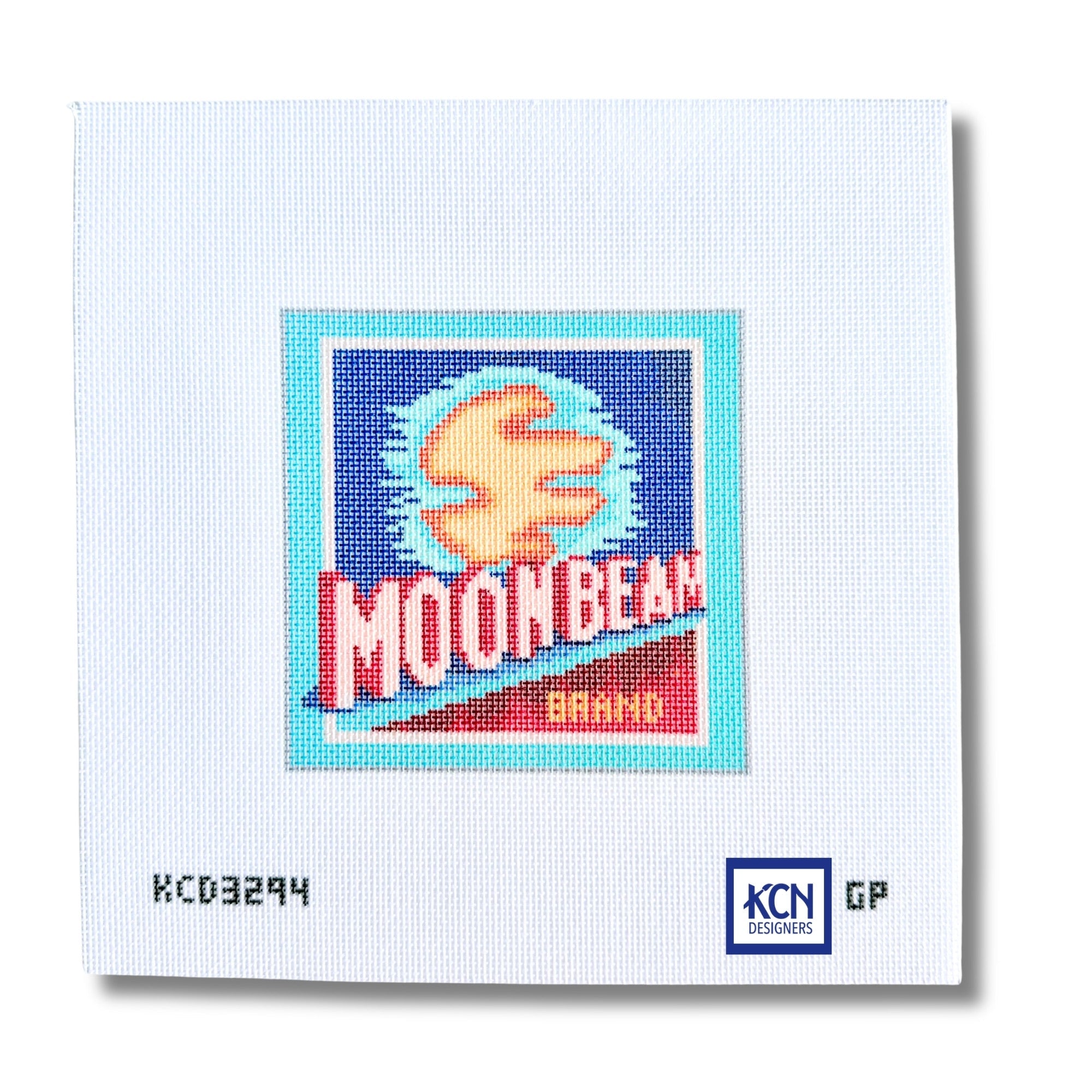 Vintage Orange Label - Moonbeam Needlepoint Canvas – KC Needlepoint
