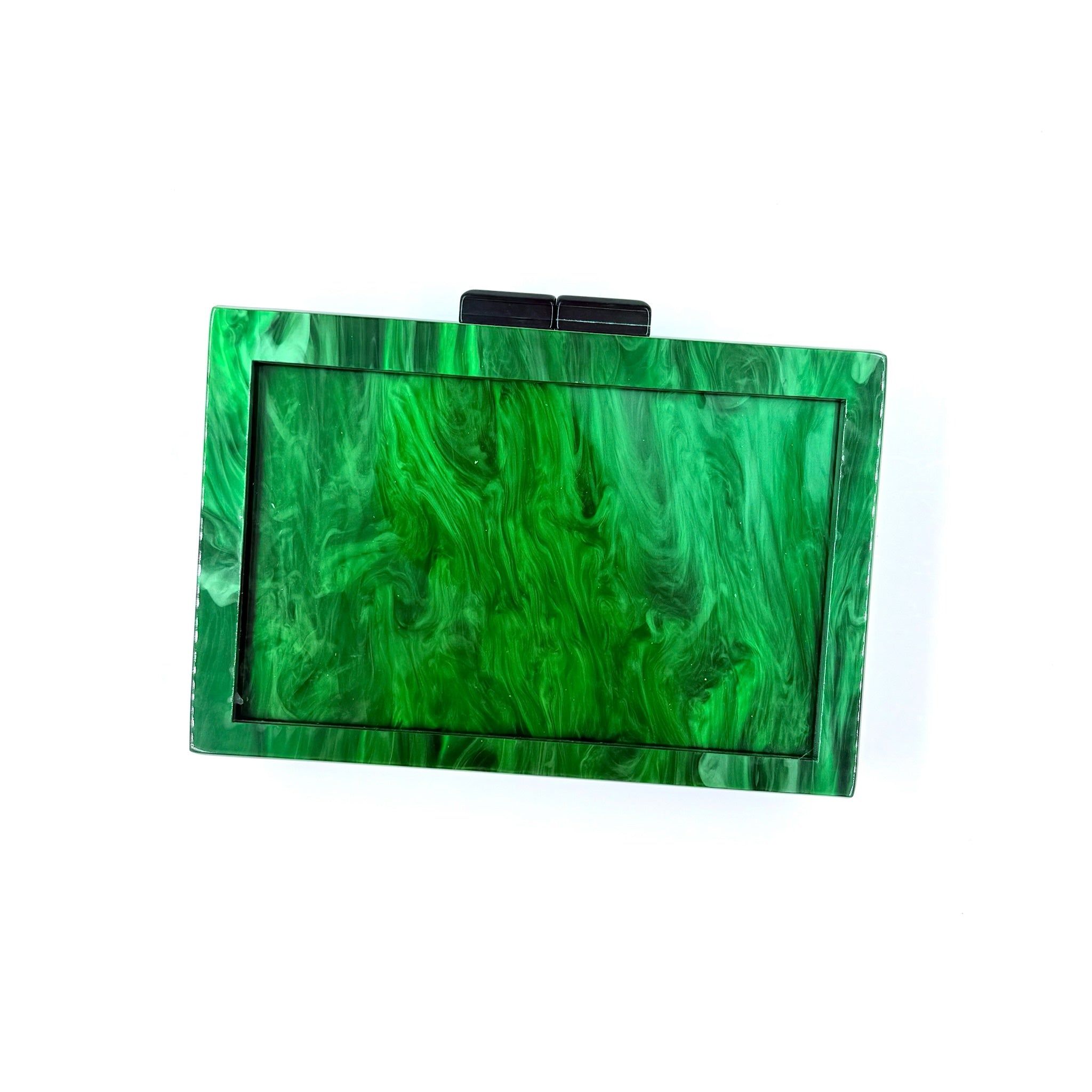 Colorful Self Finishing Acrylic Box Clutch - KC Needlepoint