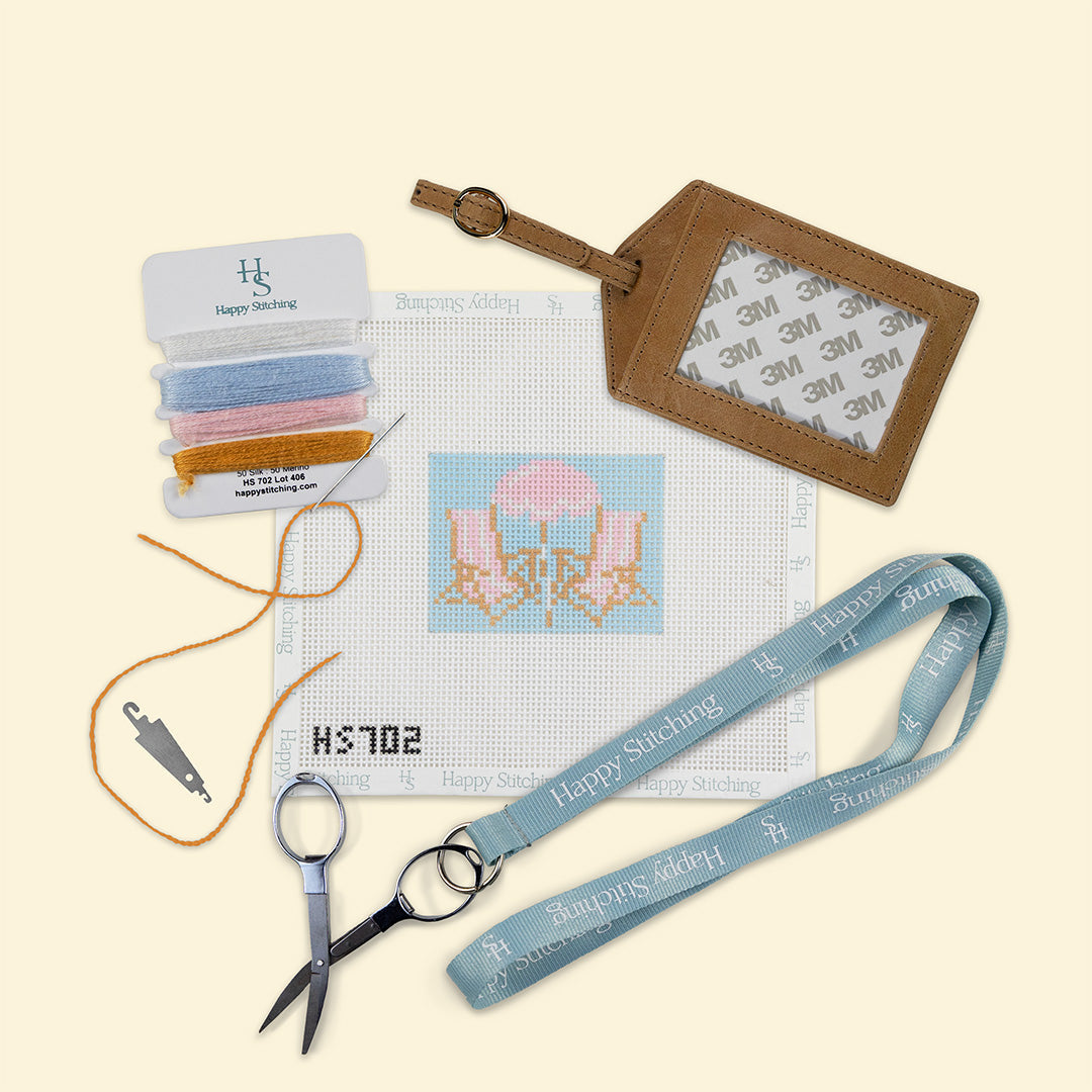 Beach Bliss Bag/Luggage Tag Kit - KC Needlepoint