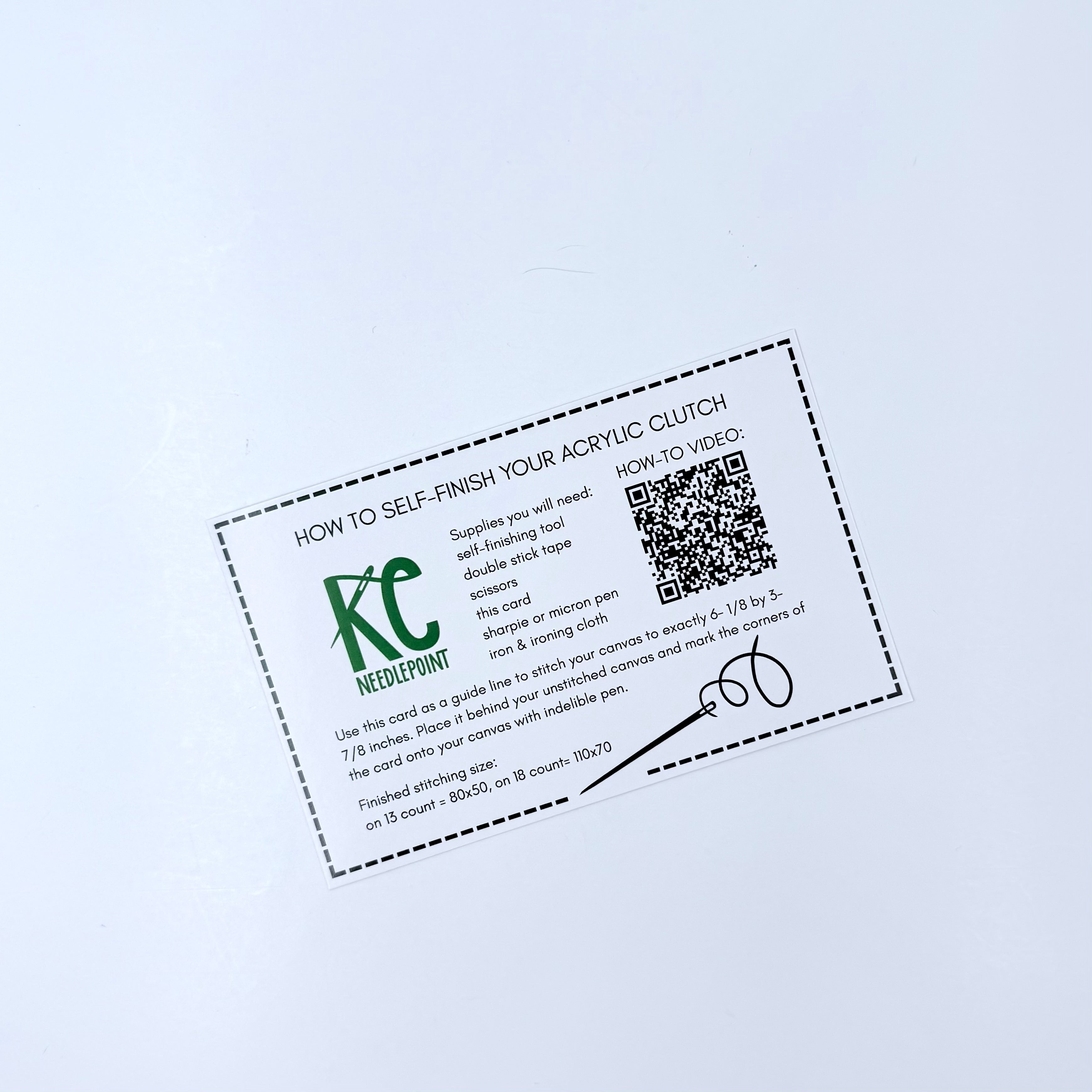 Colorful Self Finishing Acrylic Box Clutch - KC Needlepoint