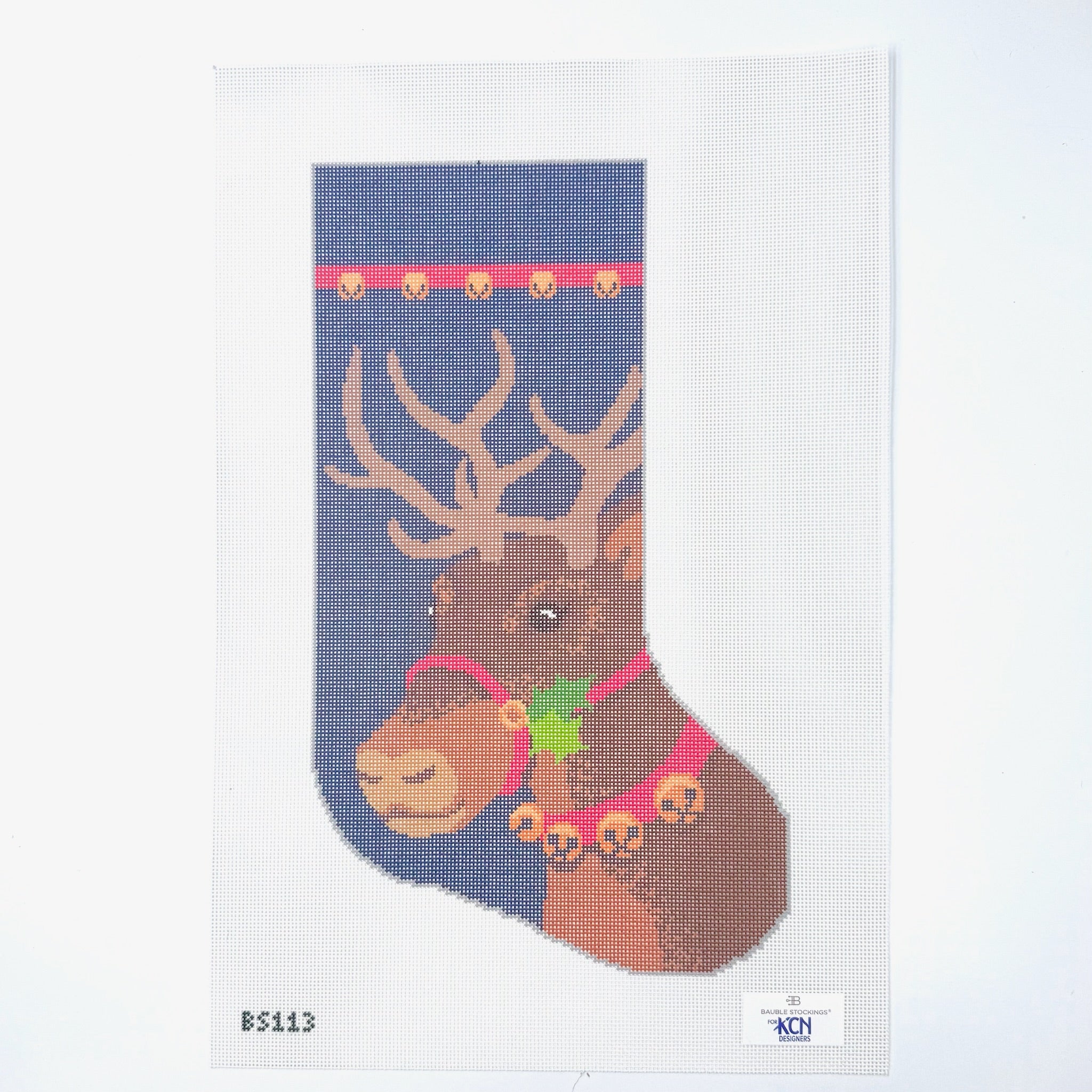 Donner Bauble Stocking - KC Needlepoint