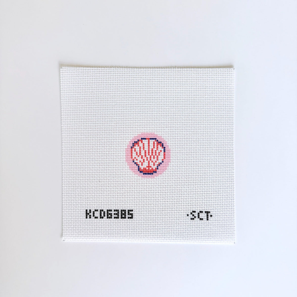 Seashell Fob Canvas - KC Needlepoint