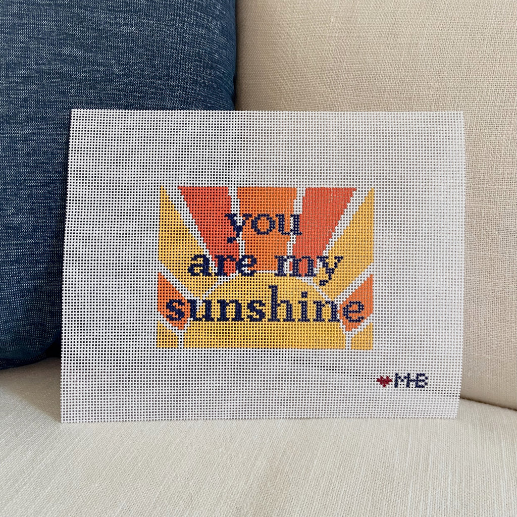 You Are My Sunshine Canvas - KC Needlepoint