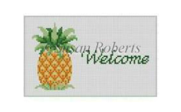 Pineapple Welcome Canvas - KC Needlepoint