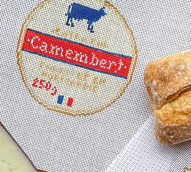 Camembert Cheese Canvas - KC Needlepoint