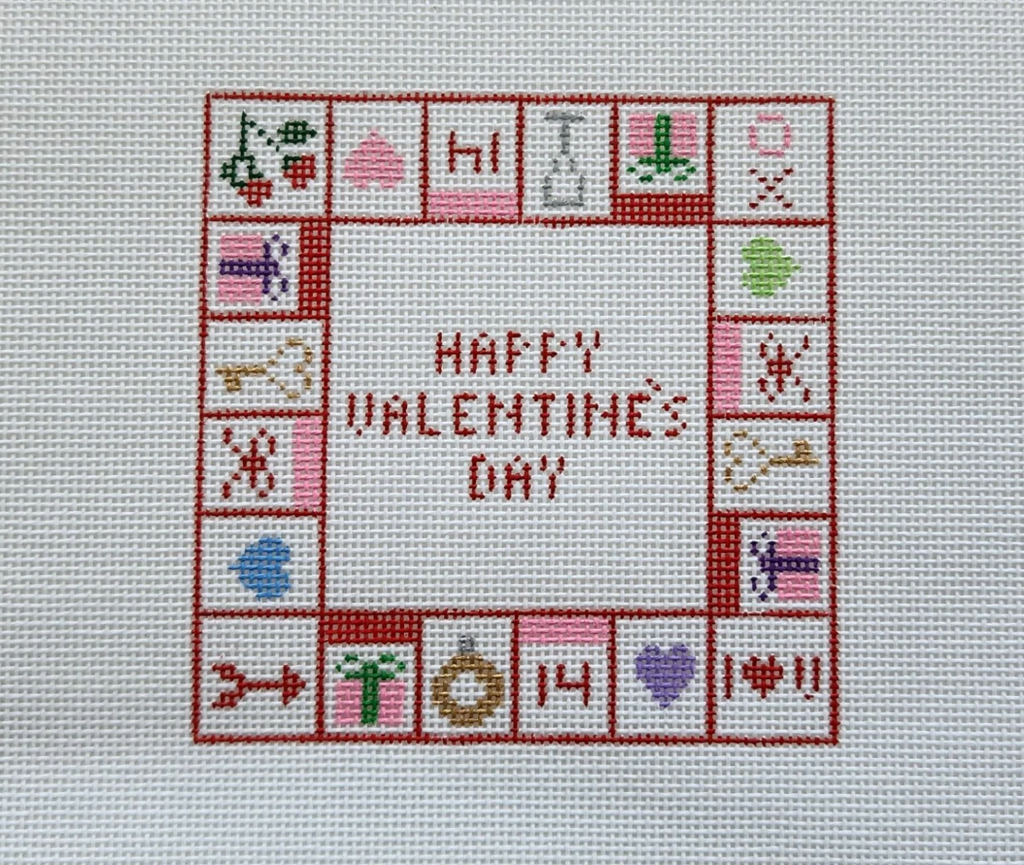 Mini Valentine's Day Canvas - KC Needlepoint