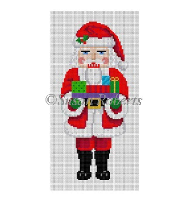Santa with Presents Nutcracker Canvas - KC Needlepoint
