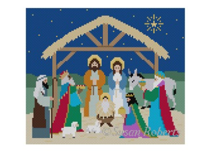 Nativity Canvas - KC Needlepoint