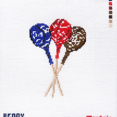 Tootsie Pops Trio Canvas - KC Needlepoint