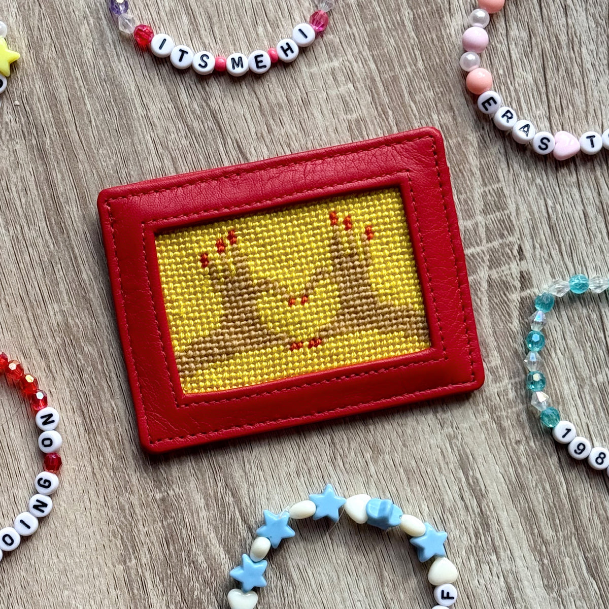 "In Good Hands" Happy Stitching All-In-One Card Wallet Kit - KC Needlepoint