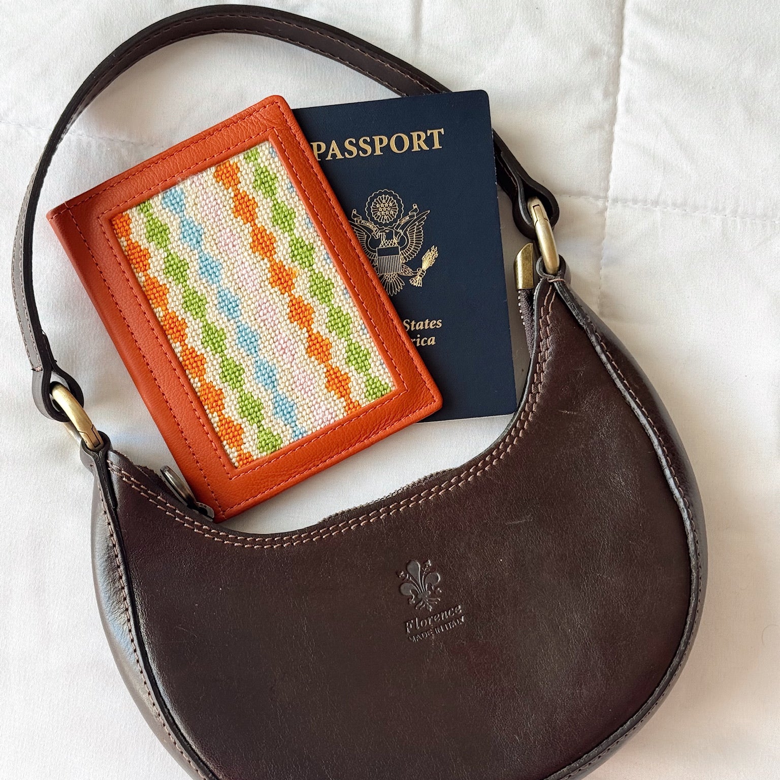 "Wanderline" Happy Stitching All-In-One Passport Case Kit - KC Needlepoint