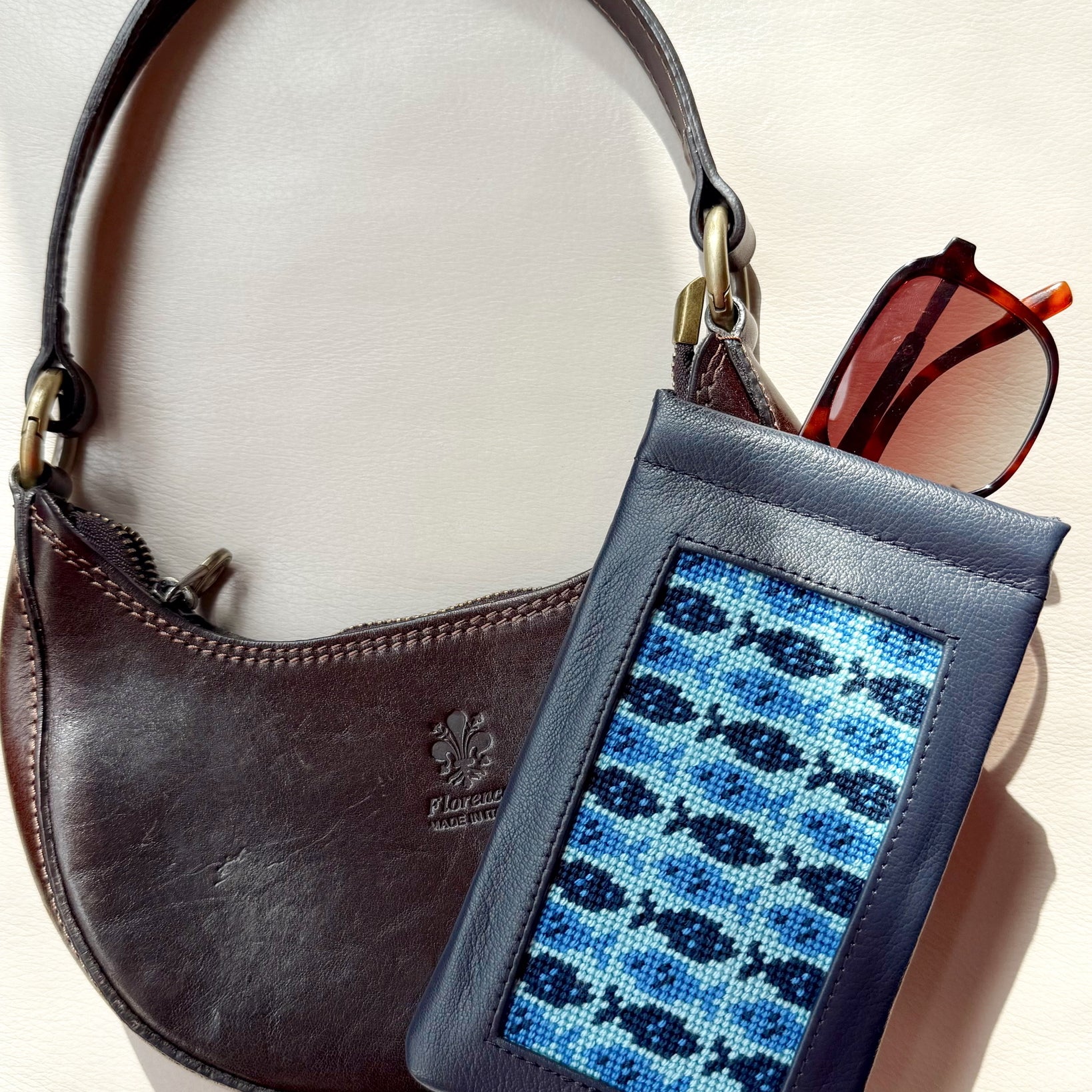 "Sea-in' Clearly" Happy Stitching All-In-One Eyeglasses Case Kit - KC Needlepoint