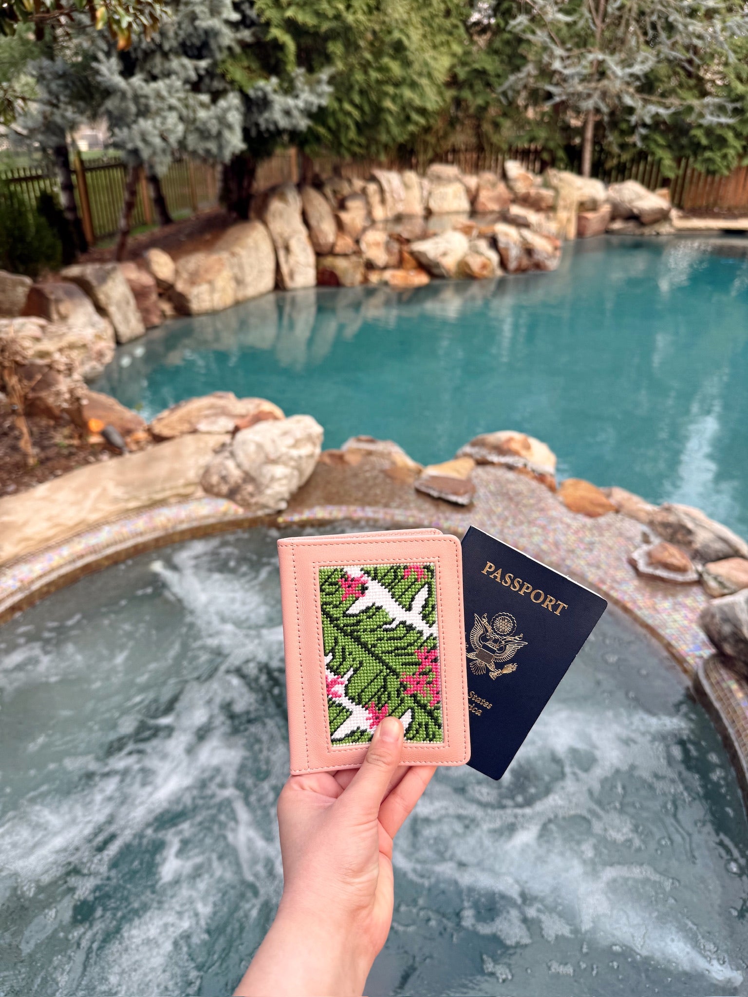 Passport to Paradise Passport Case Kit - KC Needlepoint
